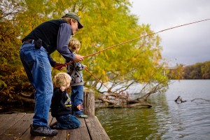 Cane pole fishing