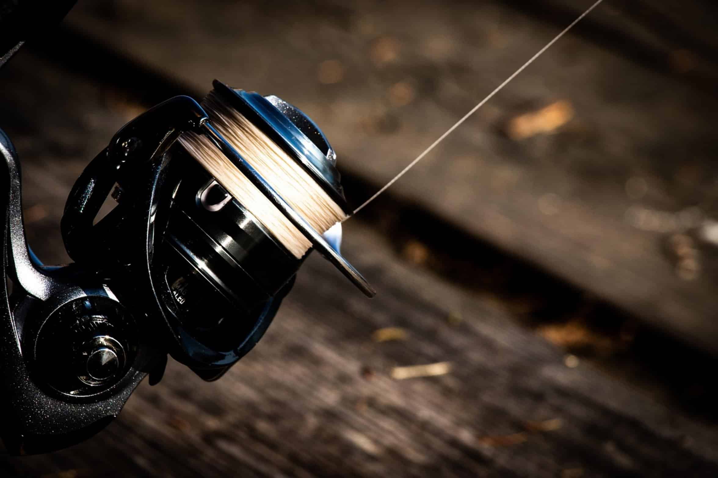 fishing line spool close up fishing line spool close up